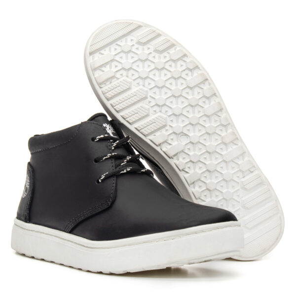 Tênis em Couro Guard - Preto e Branco - Image 3