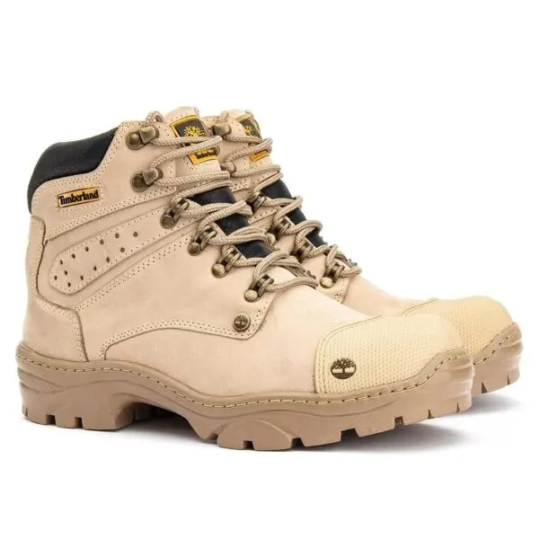 Bota Masculina em Couro Legitimo Timber 800 Nude - Imagem 2