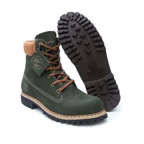 Bota Masculina em Couro Legitimo 9001 Verde - Imagem 4
