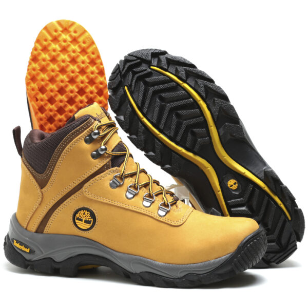 BOTA COURO HIKING AMARELO - Imagem 6