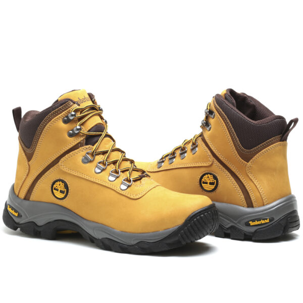 BOTA COURO HIKING AMARELO - Imagem 4