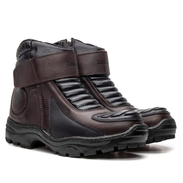 BOTA COURO MOTO 101 CAFÉ - Imagem 5