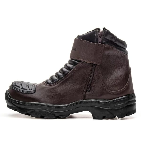 BOTA COURO MOTO 101 CAFÉ - Imagem 3