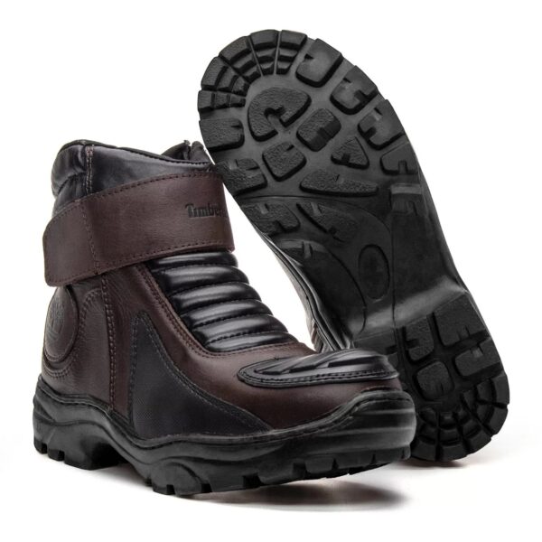 BOTA COURO MOTO 101 CAFÉ - Imagem 2