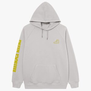 MOLETOM EM ALGODÃO REGULAR BOOT- BRANCO/AMARELO
